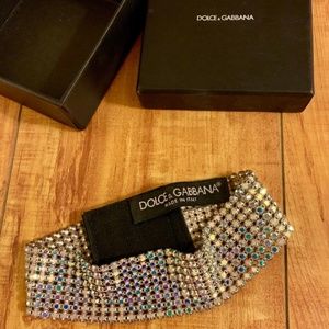 Dolce and Gabbana Crystal Mesh Embellished Chocker